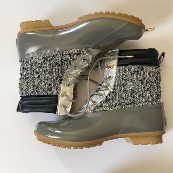Sam Edelman Metallic Caldwell Duck Boots - Picture 1 of 5